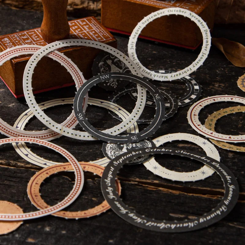 30 шт. пустотелый круглый липкий материал бумага коллаж границы счета записные книжки декоративные принадлежности для скрапбукинга 107*89 мм 
30 шт. пустотелый круглый липкий материал бумага коллаж границы счета записные книжки декоративные принадлежности для скрапбукинга 107*89 мм