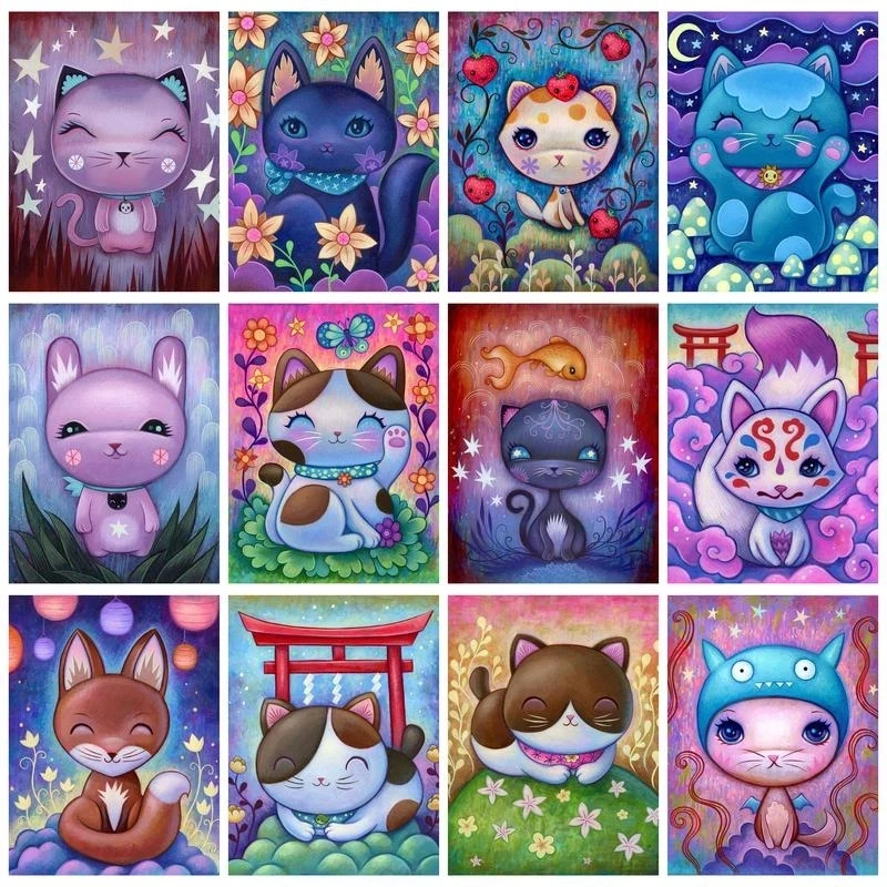 RUOPOTY Modern Painting By Numbers Paint Kit Cartoon Cute Cats Picture Drawing For Adults Coloring By Numbers On Canvas Animals
RUOPOTY Modern Painting By Numbers Paint Kit Cartoon Cute Cats Picture Drawing For Adults Coloring By Numbers On Canvas Animals