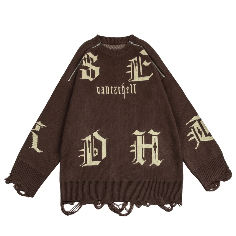 Harajuku Retro Dollar and Letter Print Frayed Hem Men's and Wiomen's Winter Sweaters Crew Neck Streetwear Spliced Pullover Tops
Harajuku Retro Dollar and Letter Print Frayed Hem Men's and Wiomen's Winter Sweaters Crew Neck Streetwear Spliced Pullover Tops