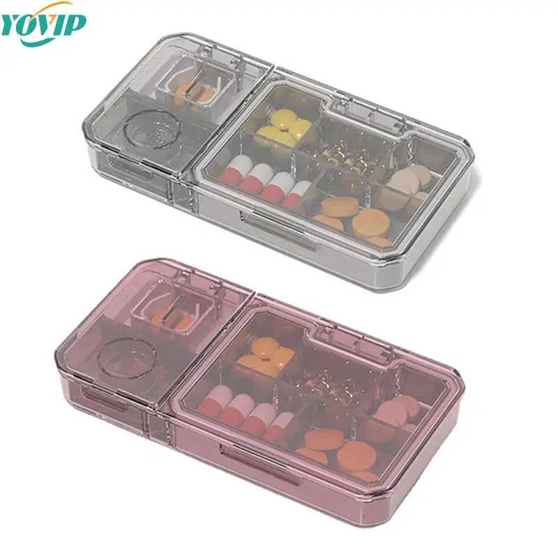 

Tablet Cutter Splitter Medicine Pill Holder Pill Cutter Case Pills Box Tablet Holder Storage Case Medicine Drug Container 1Pcs
