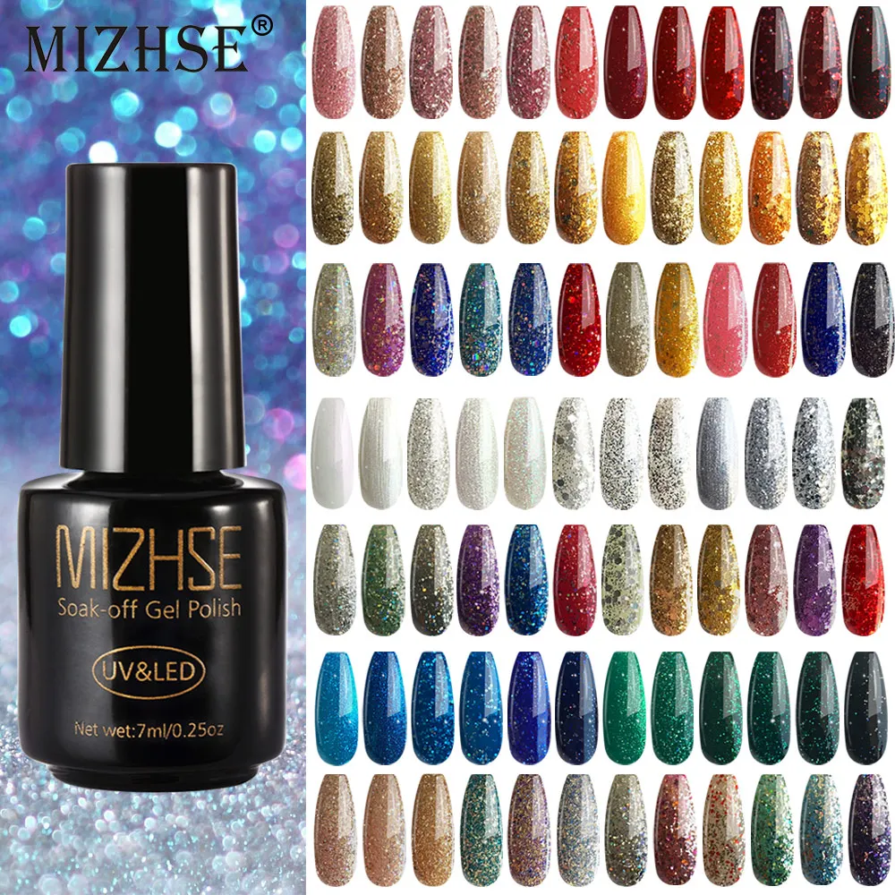 MIZHSE 1PC 7ML Gel Nail Polish Shiny Diamond Semi Permanent Esmaltes UV LED Gel Varnish Nail Polish For Nail Art Manicure
MIZHSE 1PC 7ML Gel Nail Polish Shiny Diamond Semi Permanent Esmaltes UV LED Gel Varnish Nail Polish For Nail Art Manicure