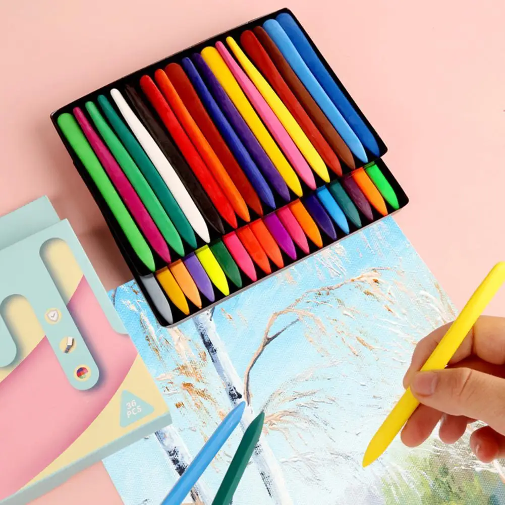 1 Set Drawing Smoothly Comfortable Grip Crayon Wax Practical Dual-head Use Painting Crayon for Kids
1 Set Drawing Smoothly Comfortable Grip Crayon Wax Practical Dual-head Use Painting Crayon for Kids