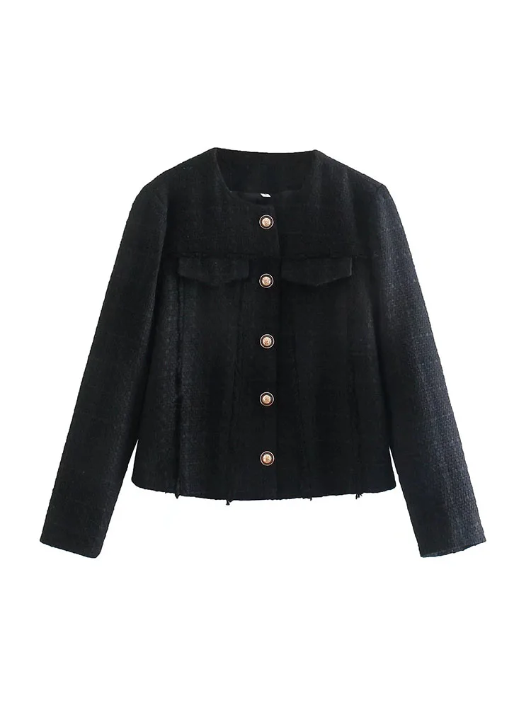 BM&MD&ZA Women 2022 New Fashion Textures short style casual Blazer Coat Vintage Long Sleeve Pockets Female Outerwear Chic
BM&MD&ZA Women 2022 New Fashion Textures short style casual Blazer Coat Vintage Long Sleeve Pockets Female Outerwear Chic