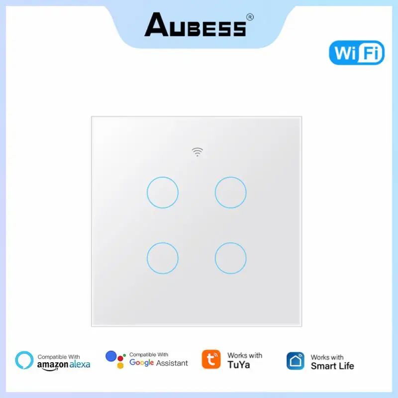 Tuya WiFi Smart Touch Switch Wireless Remote Wall Switch 1/2/3/4 Gang Voice Control Touch Sensor Switches Alexa Google Home
Tuya WiFi Smart Touch Switch Wireless Remote Wall Switch 1/2/3/4 Gang Voice Control Touch Sensor Switches Alexa Google Home