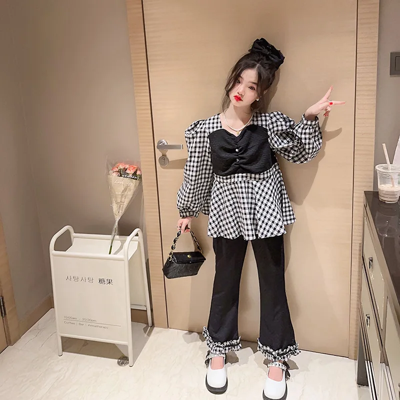 Girls' suit 2023 new middle and large children's spring casual net red spring dress children's fashionable check two-piece set
Girls' suit 2023 new middle and large children's spring casual net red spring dress children's fashionable check two-piece set
