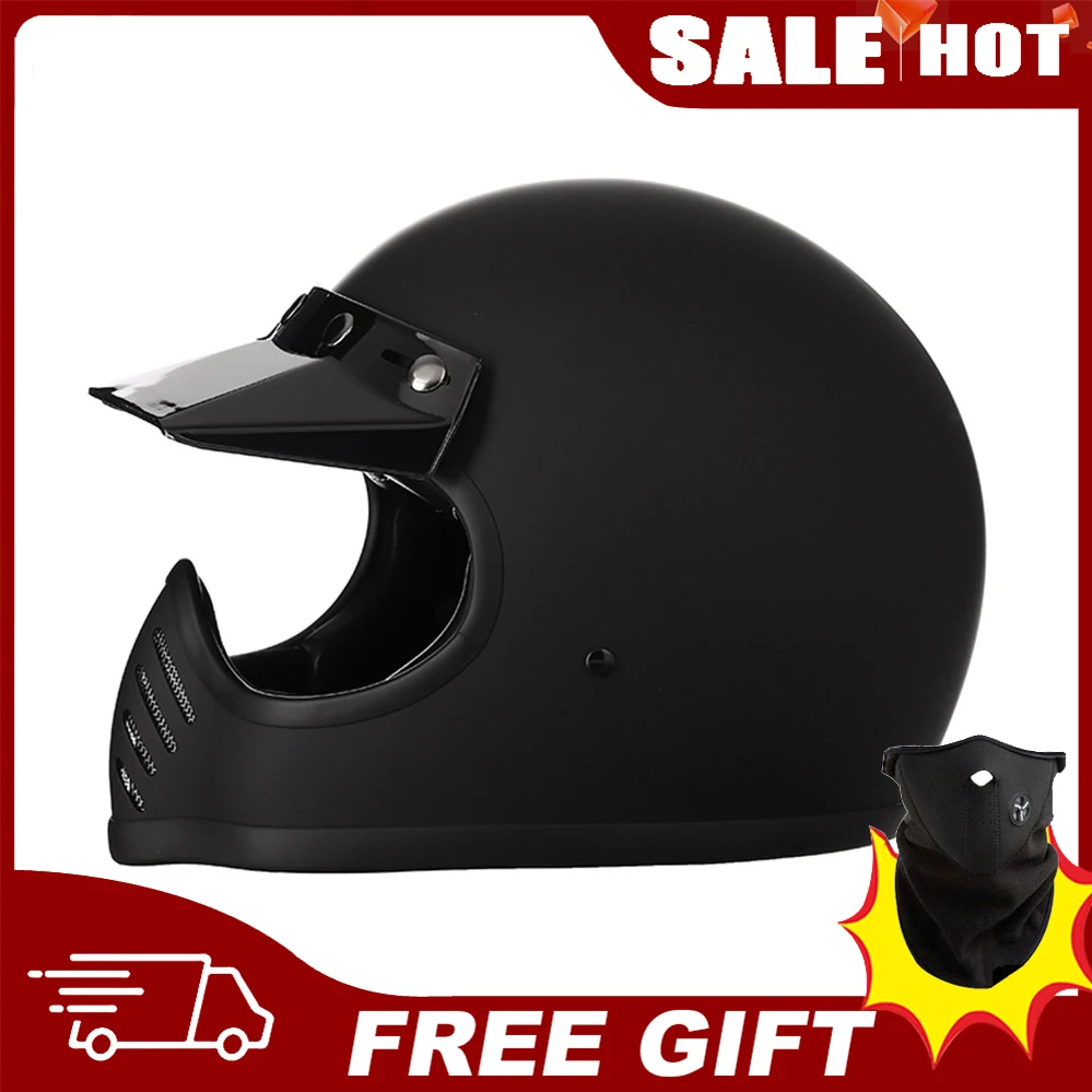 Japan Technology Lightweight Fiberglass Full Face Motorcycle Helmet Vintage Safety Downhill Motocross Racing Casque Moto Casco
Japan Technology Lightweight Fiberglass Full Face Motorcycle Helmet Vintage Safety Downhill Motocross Racing Casque Moto Casco