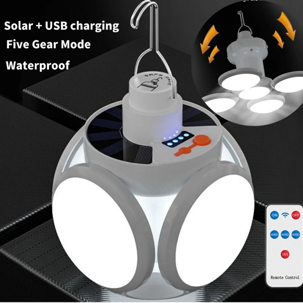 Solar USB Rechargeable Tent Camping Light Bulb 500lm Remote Control LED Lamp for Yard Tree Patio Party Decor
Solar USB Rechargeable Tent Camping Light Bulb 500lm Remote Control LED Lamp for Yard Tree Patio Party Decor