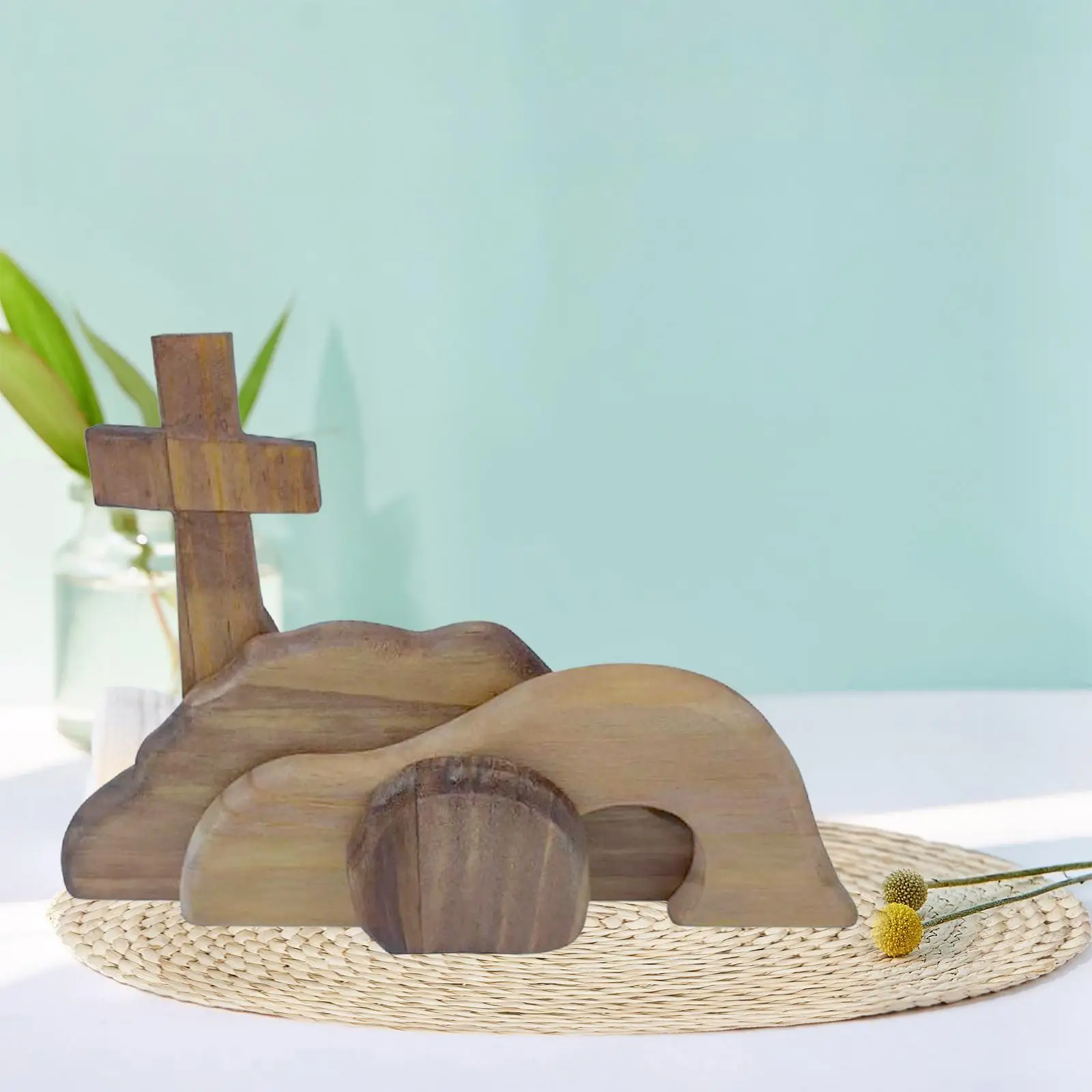 Wooden Easter Resurrection Scene Easter Decorations Table Nativity Scene Home Office Decor
Wooden Easter Resurrection Scene Easter Decorations Table Nativity Scene Home Office Decor