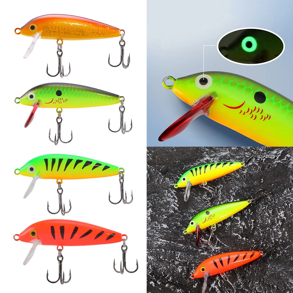 1pcs 5g/5cm Artificial Bait Minnow Fishing Lure Bass Crankbait Tackle Wobbler D Type Minolua Bait Three Hook Bait 3D Luminous
1pcs 5g/5cm Artificial Bait Minnow Fishing Lure Bass Crankbait Tackle Wobbler D Type Minolua Bait Three Hook Bait 3D Luminous