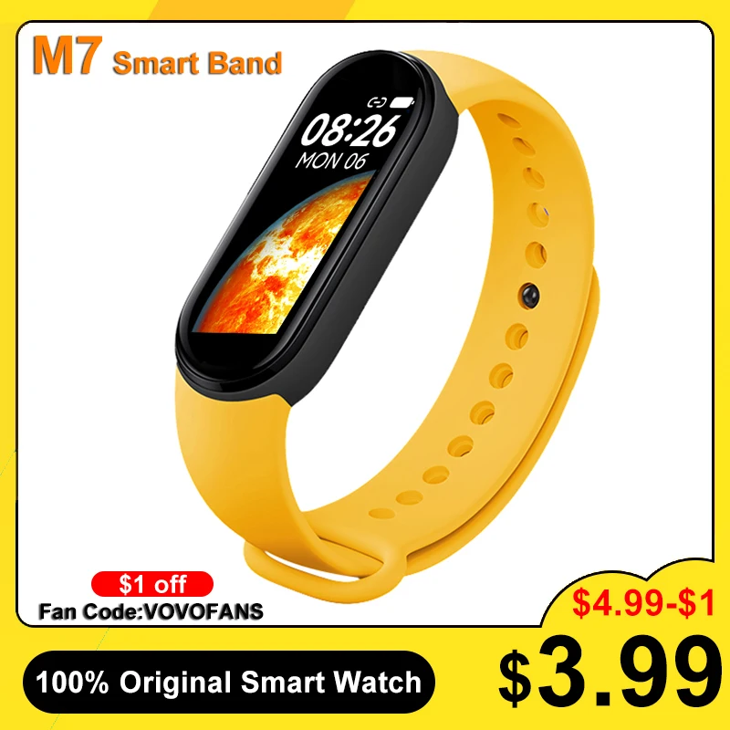 2022 NEW M7 Smart Band Men Women Smartwatch Fitness Tracker Blood Pressure Heart Rate Monitor Fitness Bracelet For Android IOS
2022 NEW M7 Smart Band Men Women Smartwatch Fitness Tracker Blood Pressure Heart Rate Monitor Fitness Bracelet For Android IOS