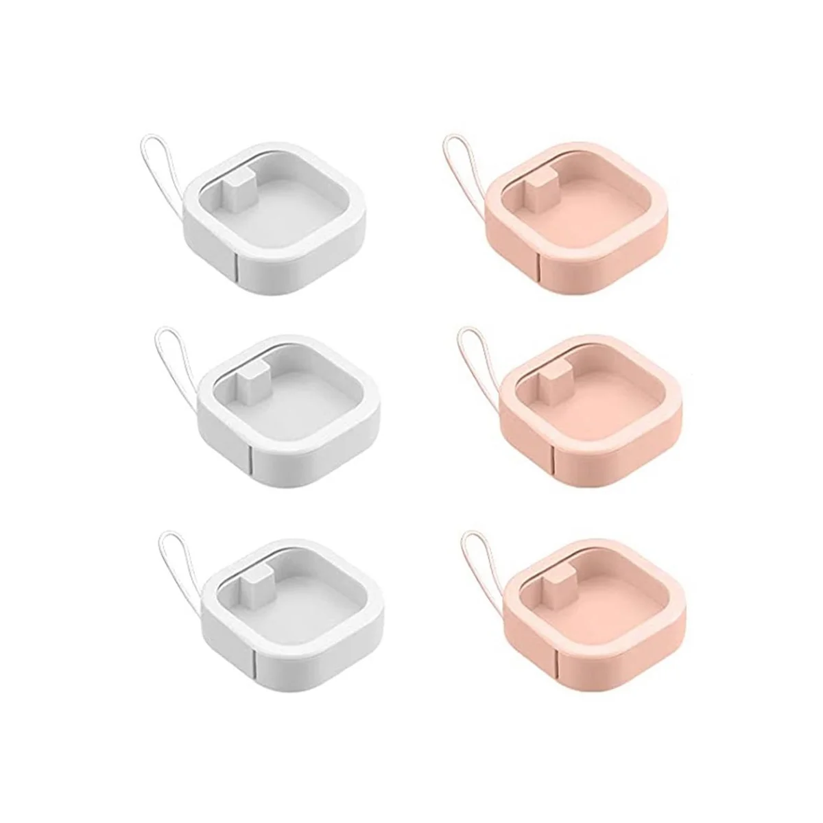 6 шт., диспенсер для завязывания волос, органайзер для хранения в ванной комнате, диспенсер для ватных палочек (розовый + белый) 
6 шт., диспенсер для завязывания волос, органайзер для хранения в ванной комнате, диспенсер для ватных палочек (розовый + белый)