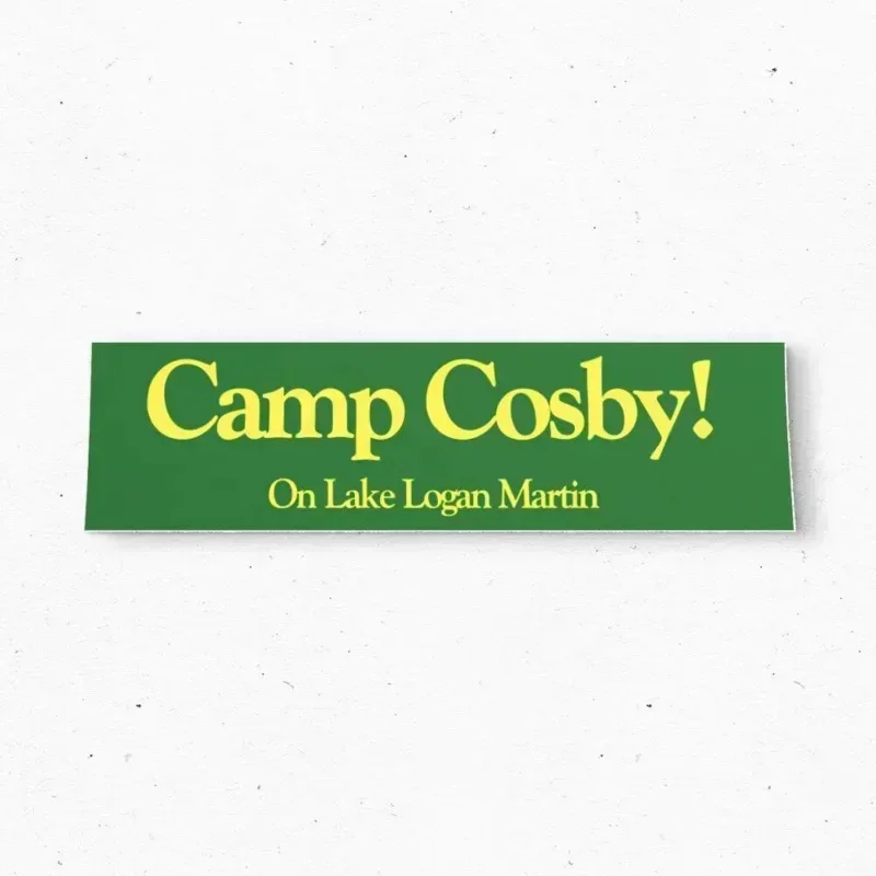 Наклейка на бампер Camp Cosby Alabama-Tourism USA в винтажном стиле-виниловая наклейка 80-х