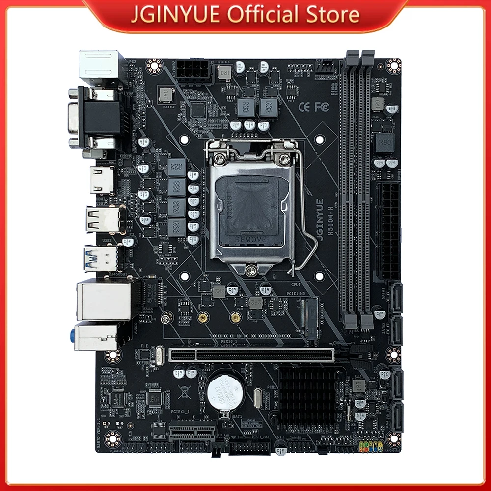 JGINYUE H510 Motherboard LGA 1200 Support Intel Core i3/i5/i7/i9 10th/11th Processor DDR4 Memory VGA+HDMI+DVI M-ATX H510M-H
JGINYUE H510 Motherboard LGA 1200 Support Intel Core i3/i5/i7/i9 10th/11th Processor DDR4 Memory VGA+HDMI+DVI M-ATX H510M-H