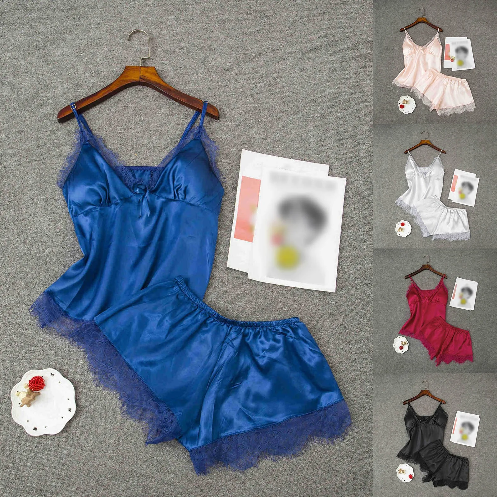 Womens Sexy Satin Leopard Sling Sleepwear Lingerie Lace Nightwear Underwear Set Sexy Bunny Outfit
Womens Sexy Satin Leopard Sling Sleepwear Lingerie Lace Nightwear Underwear Set Sexy Bunny Outfit