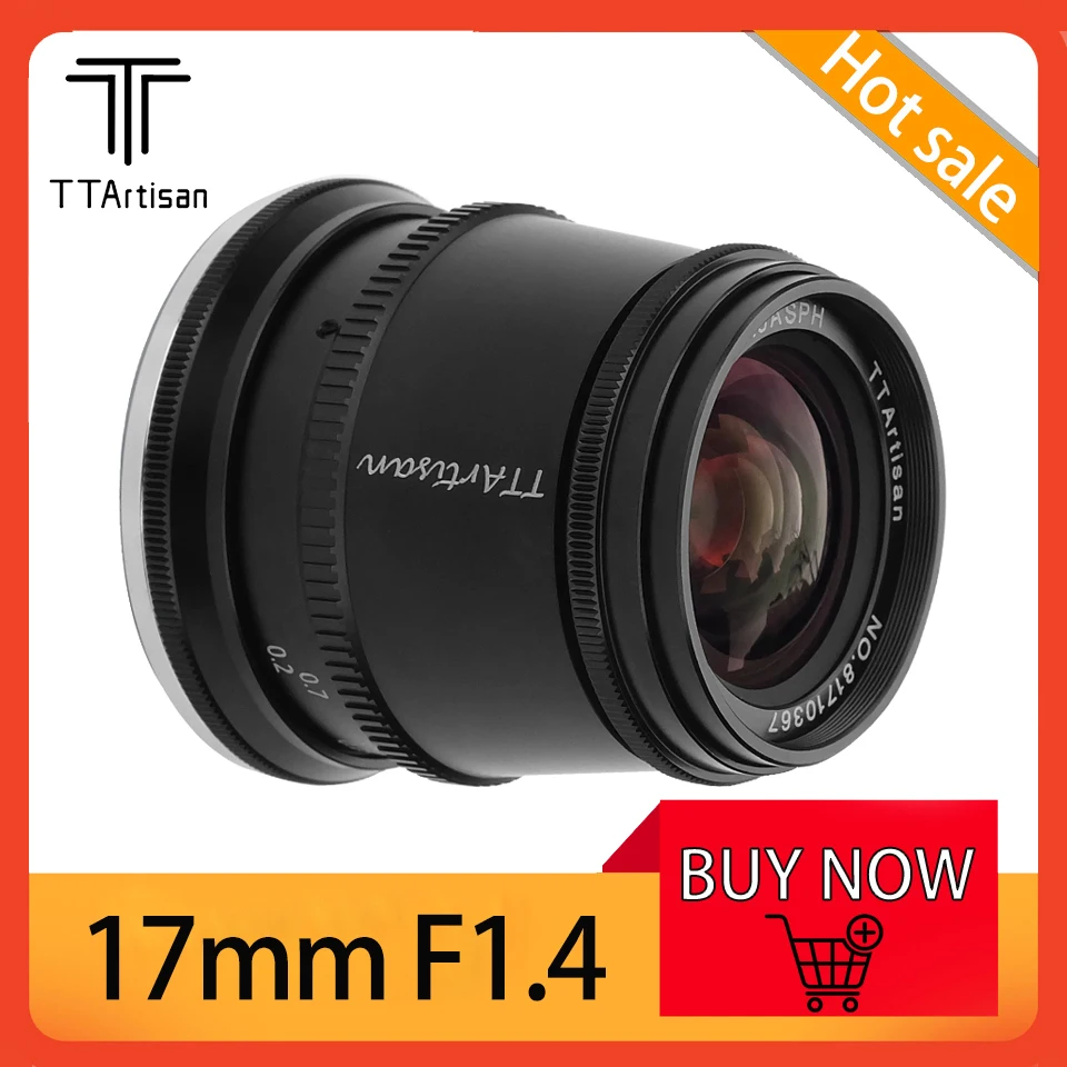 TTArtisan 17mm F1.4 APS-C Manual Focus Camera Lens for Sony E/Fuji X/Canon M/M43 Mount Mirrorless Camera
TTArtisan 17mm F1.4 APS-C Manual Focus Camera Lens for Sony E/Fuji X/Canon M/M43 Mount Mirrorless Camera