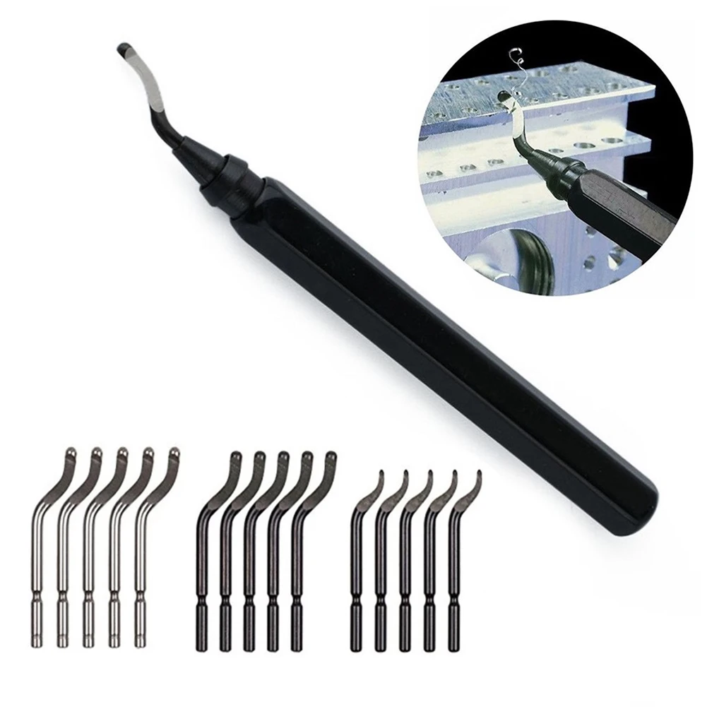 16 Pcs Rotary Deburring Tool Set RB1000 Handle BS1010 / BS1018 / BK3010 Blades Metal Repair Deburring Tool Kit For Wood Aluminum
16 Pcs Rotary Deburring Tool Set RB1000 Handle BS1010 / BS1018 / BK3010 Blades Metal Repair Deburring Tool Kit For Wood Aluminum