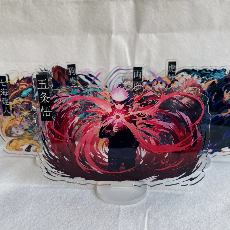 Hot Anime Jujutsu Kaisen Figure Stand Acrylic Yoji Itadori Sakuna Megumi Satoru Gojo Character Model Plate Desk Decor Fans Gift
Hot Anime Jujutsu Kaisen Figure Stand Acrylic Yoji Itadori Sakuna Megumi Satoru Gojo Character Model Plate Desk Decor Fans Gift
