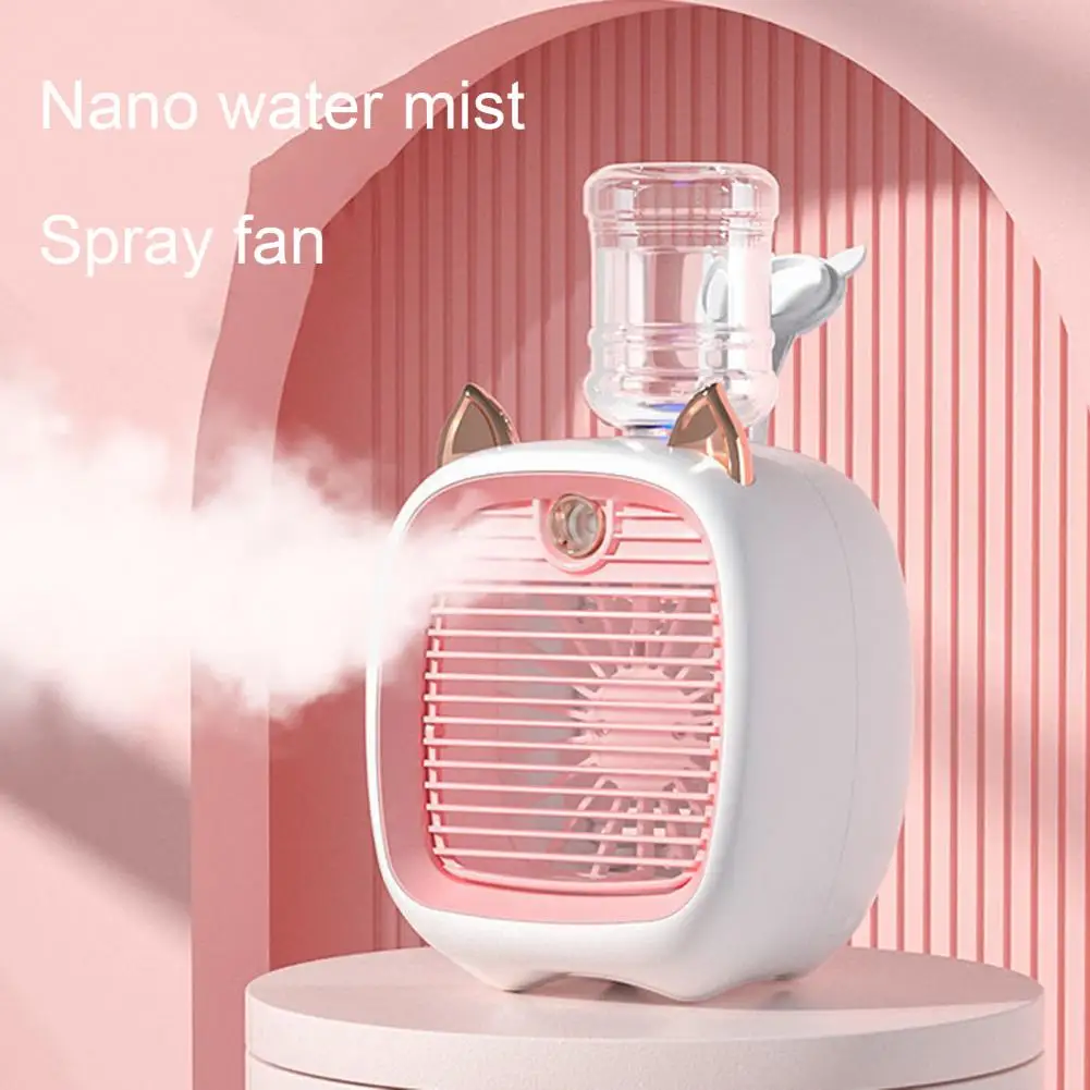 1 Set 1200mAh Air Cooling Fan 3 Speeds Air Cooler Humidifier Cute Mini Fan Mute Strong Wind USB Rechargeable Desktop Fan
1 Set 1200mAh Air Cooling Fan 3 Speeds Air Cooler Humidifier Cute Mini Fan Mute Strong Wind USB Rechargeable Desktop Fan