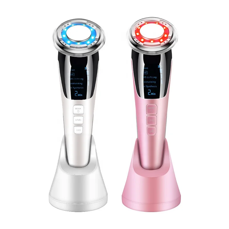 red blue light LED EMS beauty equipment massager galvanic microcurrent facial toning face lifting device
red blue light LED EMS beauty equipment massager galvanic microcurrent facial toning face lifting device
