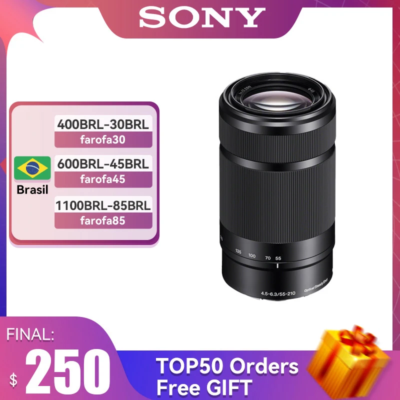 Объектив Sony 55-210 мм фотообъектив с большой диафрагмой беззеркальная камера зум-объектив для A6000 A6300 A6400 A7 III SEL55210/B
Объектив Sony 55-210 мм фотообъектив с большой диафрагмой беззеркальная камера зум-объектив для A6000 A6300 A6400 A7 III SEL55210/B