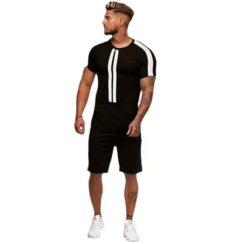 Men's Tracksuit2022 Summer New Youth Round Neck Pullover Short-Sleeved T-Shirt Two-Piece Fitness Loose Clothes Casual Running Sp 
Men's Tracksuit2022 Summer New Youth Round Neck Pullover Short-Sleeved T-Shirt Two-Piece Fitness Loose Clothes Casual Running Sp