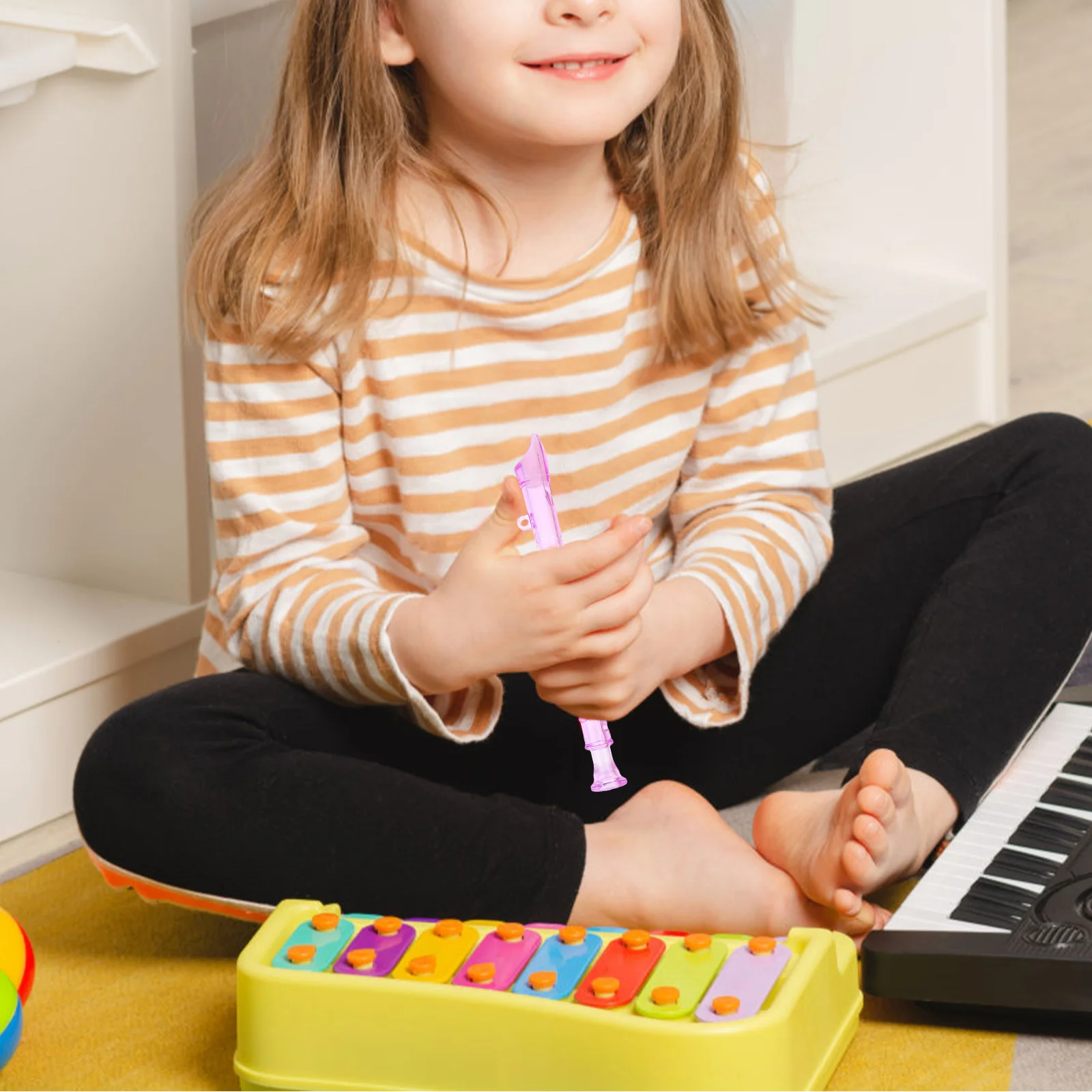 Clarinet 6 Holes Flute Kids Children Plastic Mini Flutes Recorder Instrument Toys
Clarinet 6 Holes Flute Kids Children Plastic Mini Flutes Recorder Instrument Toys