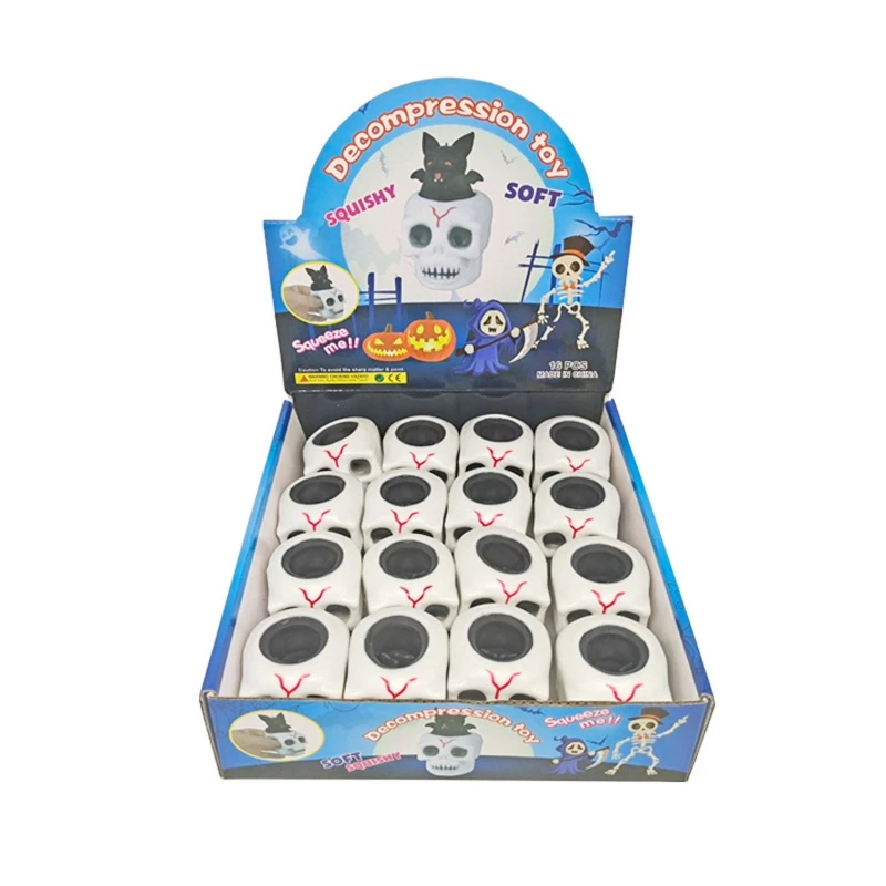 Halloween Fidget Toy Skull Novelty Pop Bat Squeezable Toy for Kid Child Interactive Prank Toy Office Desktop Decor 16pcs
Halloween Fidget Toy Skull Novelty Pop Bat Squeezable Toy for Kid Child Interactive Prank Toy Office Desktop Decor 16pcs