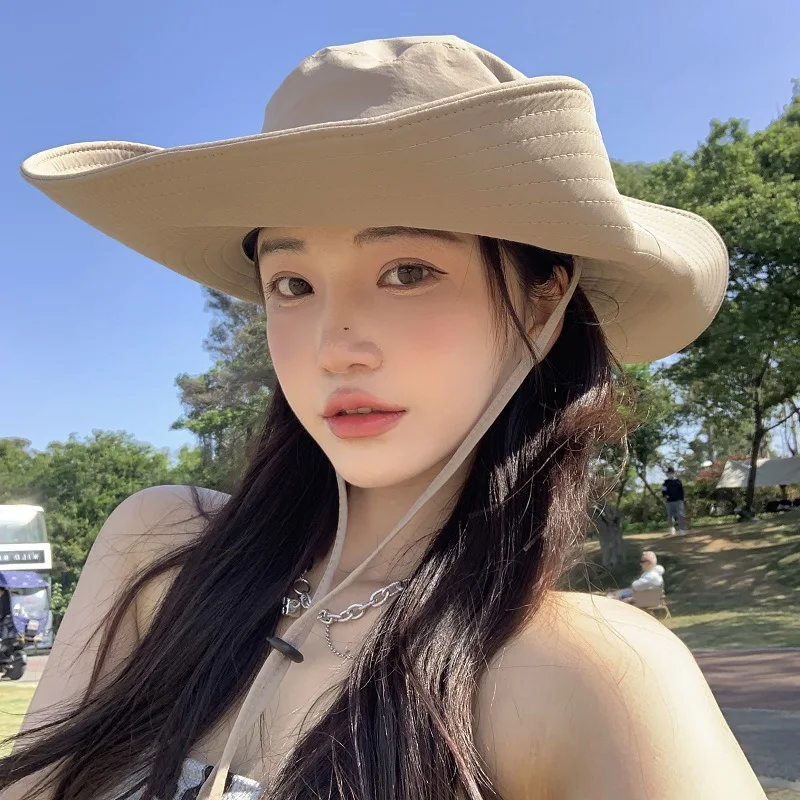 Western Cowboy Hat Female Tourist Camping Fisherman Hat Summer Sunscreen Sunshade Hat Outdoor Mountaineering Sun Hat Men's
Western Cowboy Hat Female Tourist Camping Fisherman Hat Summer Sunscreen Sunshade Hat Outdoor Mountaineering Sun Hat Men's