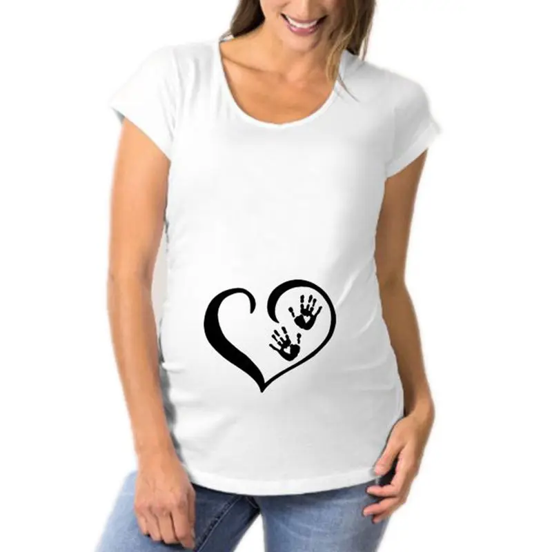 Maternity Clothes For Pregnant Women Short Sleeve Love Small Palm T-shirts Clothes Casual Pregnancy Clothing Maternity Clothing
Maternity Clothes For Pregnant Women Short Sleeve Love Small Palm T-shirts Clothes Casual Pregnancy Clothing Maternity Clothing