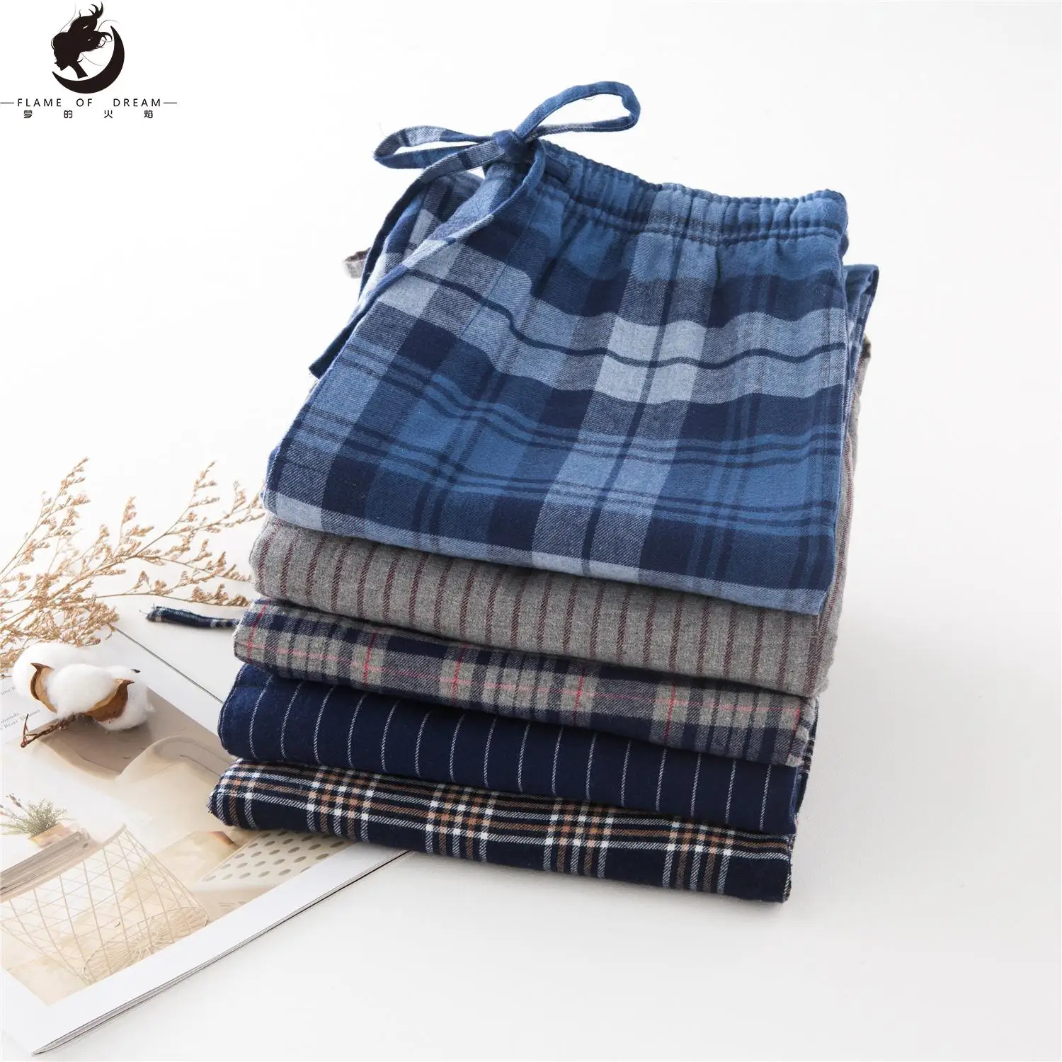 Flame of dream New Autumn And Winter Men's Flannel Pyjamas Thick Pants Large Size Loose Household Pants 2080
Flame of dream New Autumn And Winter Men's Flannel Pyjamas Thick Pants Large Size Loose Household Pants 2080