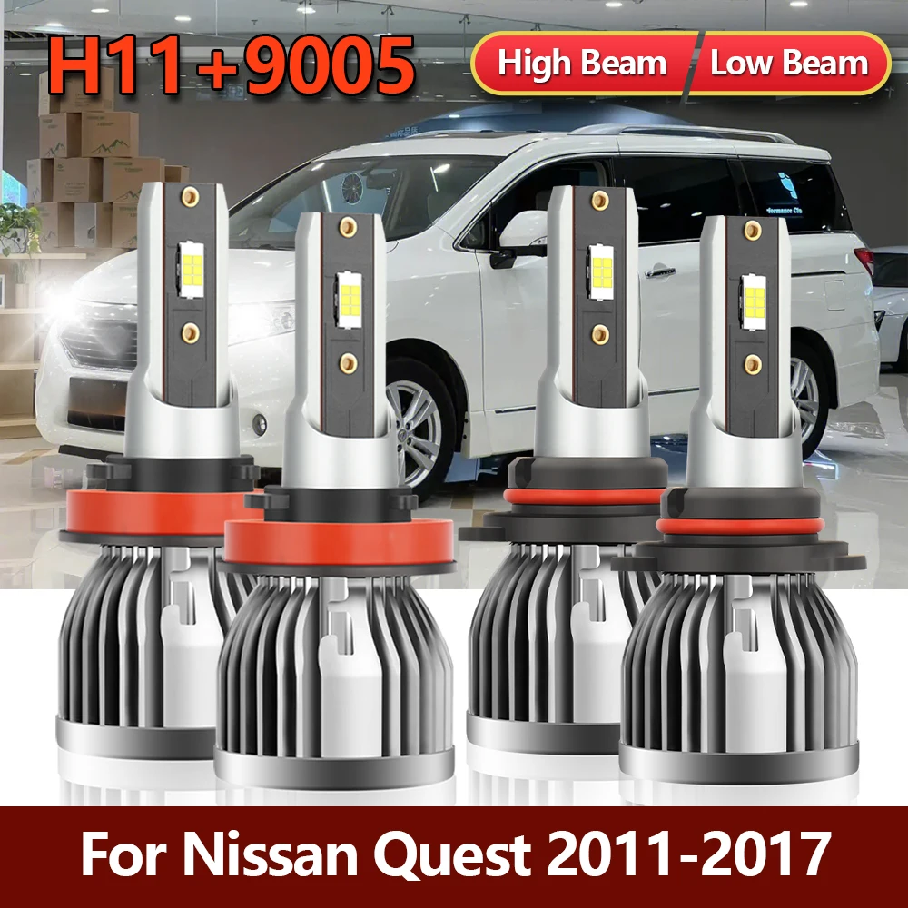 4x LED 9005 H11 Headlight Bulbs High Low Combo Light Kit Brightness CSP Lamp For Nissan Quest 2011 2012 2013 2014 2015 2016 2017
4x LED 9005 H11 Headlight Bulbs High Low Combo Light Kit Brightness CSP Lamp For Nissan Quest 2011 2012 2013 2014 2015 2016 2017