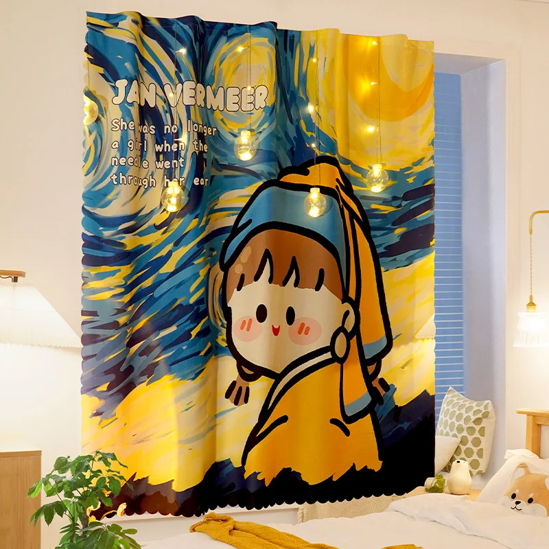 Cute Cartoon Door Curtain Fabric Cotton Linen Partition Bedroom Household Paste Curtain Multipurpose Hole Free Blackout Cloth
Cute Cartoon Door Curtain Fabric Cotton Linen Partition Bedroom Household Paste Curtain Multipurpose Hole Free Blackout Cloth