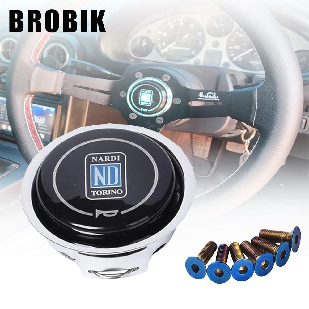 BROBIK Universal ND Horn Cover Metal + Plastic Modified Car Horn Button Racing Car Steering Wheel Horn Cover
BROBIK Universal ND Horn Cover Metal + Plastic Modified Car Horn Button Racing Car Steering Wheel Horn Cover