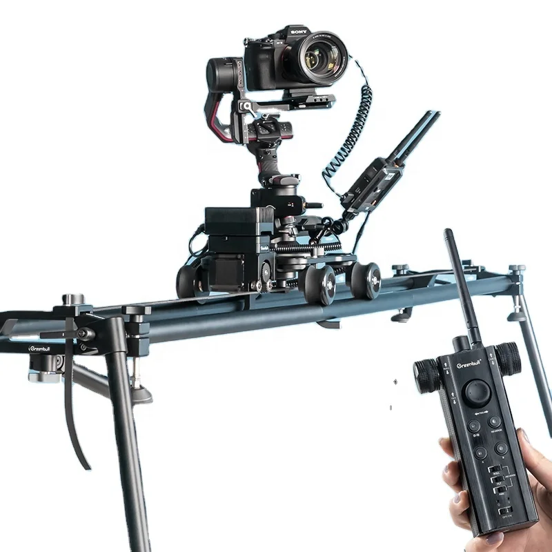 Greenbull newest Camera Slider Track Dolly Shooting Rail System with Time Lapse motorized control via 2.4GHz
Greenbull newest Camera Slider Track Dolly Shooting Rail System with Time Lapse motorized control via 2.4GHz