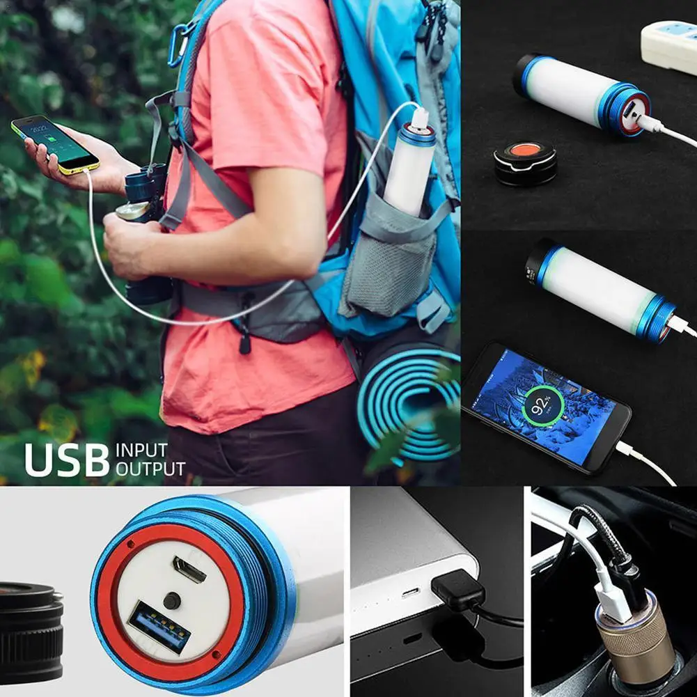 Outdoor LED Camping Lights USB Rechargeable Magnetic lamp IPX68 Waterproof lantern Flashlight Travel Survival Camping light
Outdoor LED Camping Lights USB Rechargeable Magnetic lamp IPX68 Waterproof lantern Flashlight Travel Survival Camping light