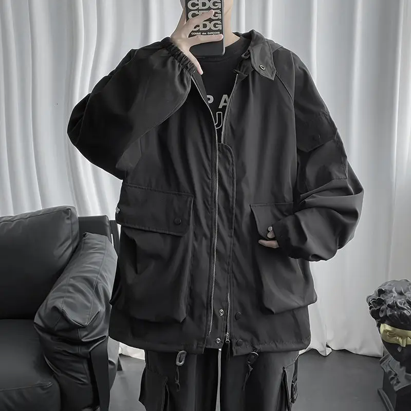 New Casual Jacket Trend Versatile Workwear Top Korean Coat Men's Fashion Streetwear Hip Hop Style men jacket goth mens clothing
New Casual Jacket Trend Versatile Workwear Top Korean Coat Men's Fashion Streetwear Hip Hop Style men jacket goth mens clothing