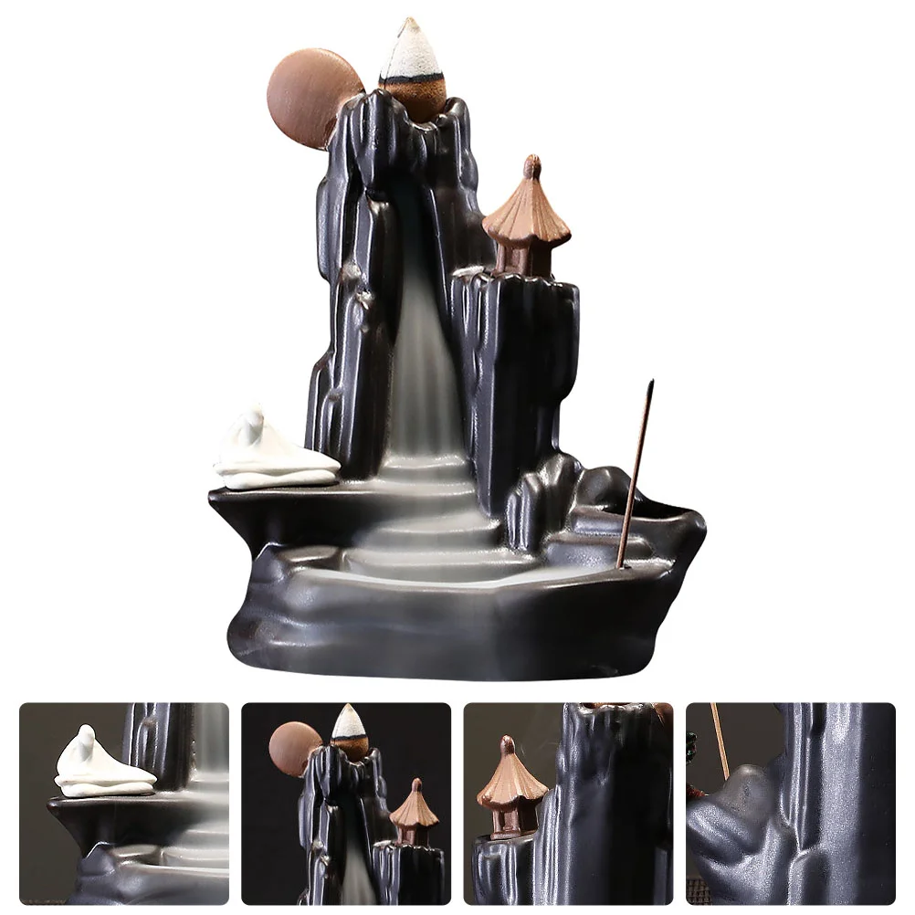 Backflow Ceramic Waterfall Mountain Tower Holder Aromatherapy Fountain for Home Decor Office Yoga Aromatherapy Ornament
Backflow Ceramic Waterfall Mountain Tower Holder Aromatherapy Fountain for Home Decor Office Yoga Aromatherapy Ornament