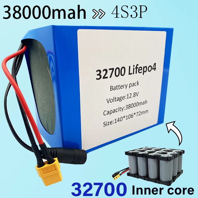 Аккумуляторная батарея 32700 Lifepo4 4S3P 12,8 В 38 а/ч 4S 40 А, сбалансированная система управления аккумулятором для электролодки и бесперебойного пит...
Аккумуляторная батарея 32700 Lifepo4 4S3P 12,8 В 38 а/ч 4S 40 А, сбалансированная система управления аккумулятором для электролодки и бесперебойного пит...