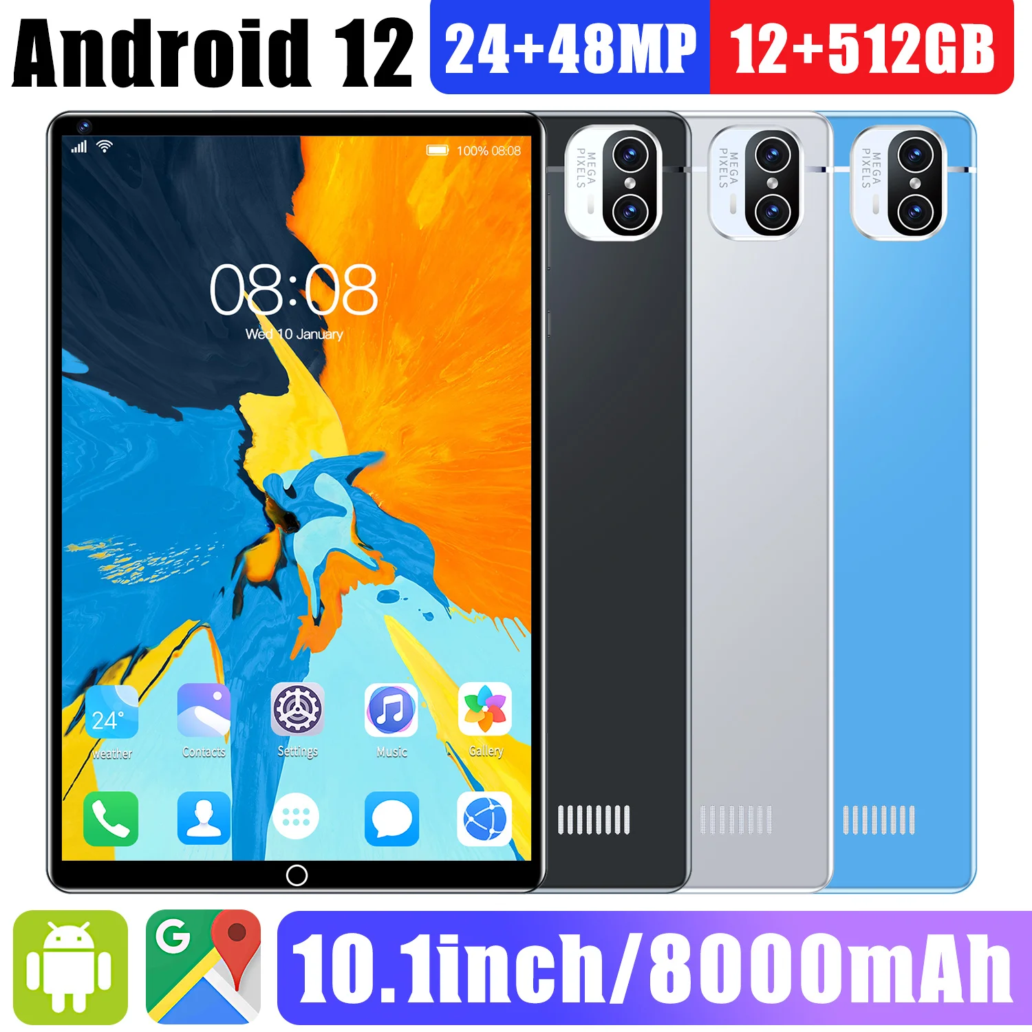 2022 new 5g Android 12 x 5 10.1 inch 8000 MAH 512 GB ROM deca core 12 GB ram kantoor global dual sim GPS cache 48mp tablet
2022 new 5g Android 12 x 5 10.1 inch 8000 MAH 512 GB ROM deca core 12 GB ram kantoor global dual sim GPS cache 48mp tablet