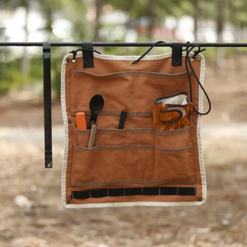 Outdoor Camping Hanging Equipment Accessories Storage Bag Folding Cookware Holder Tissue Multifunction Canvas Tent Canopy Bag
Outdoor Camping Hanging Equipment Accessories Storage Bag Folding Cookware Holder Tissue Multifunction Canvas Tent Canopy Bag