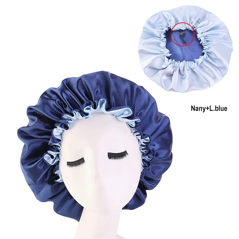 New Reversible Satin Bonnet Hair Caps Double Layer Adjust Sleep Night Cap Head Cover Hat for Curly Springy Hair Women Hair Care
New Reversible Satin Bonnet Hair Caps Double Layer Adjust Sleep Night Cap Head Cover Hat for Curly Springy Hair Women Hair Care