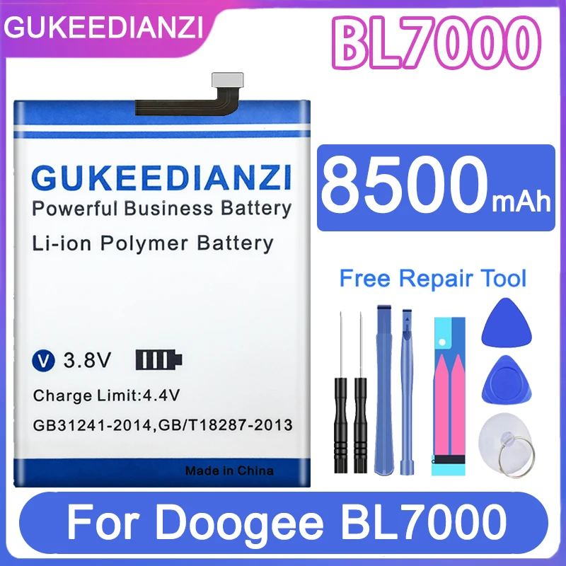 BL 7000 8500mAh GUKEEDIANZI Сменный аккумулятор для Doogee BL7000 батарея + Бесплатные инструменты
BL 7000 8500mAh GUKEEDIANZI Сменный аккумулятор для Doogee BL7000 батарея + Бесплатные инструменты