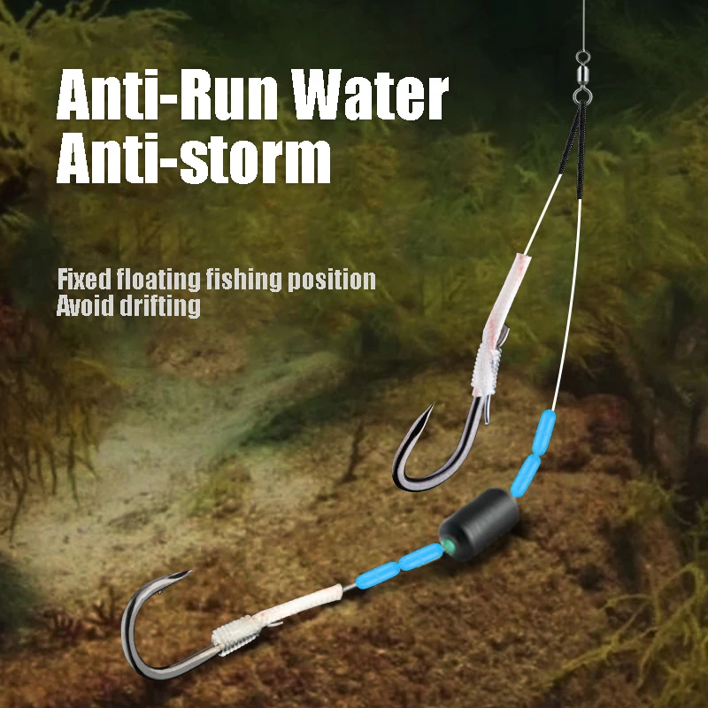 Fishhook Catch Big Fish Running Lead Double Hook Carp Herring Anti-Storm Anti-Off Sharp Barbed Fishing Accessories Professional
Fishhook Catch Big Fish Running Lead Double Hook Carp Herring Anti-Storm Anti-Off Sharp Barbed Fishing Accessories Professional