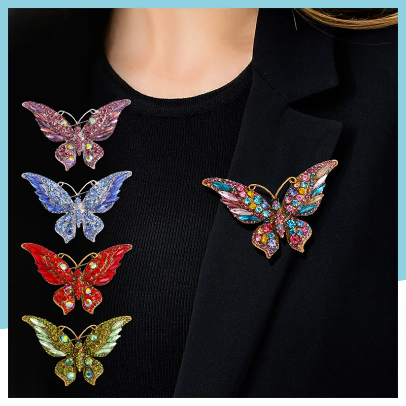 Vintage Elegant Rhinestone Butterfly Brooch Ladies Elegant Crystal Insect Brooch Pin Fashion Wedding Party Jewelry
Vintage Elegant Rhinestone Butterfly Brooch Ladies Elegant Crystal Insect Brooch Pin Fashion Wedding Party Jewelry