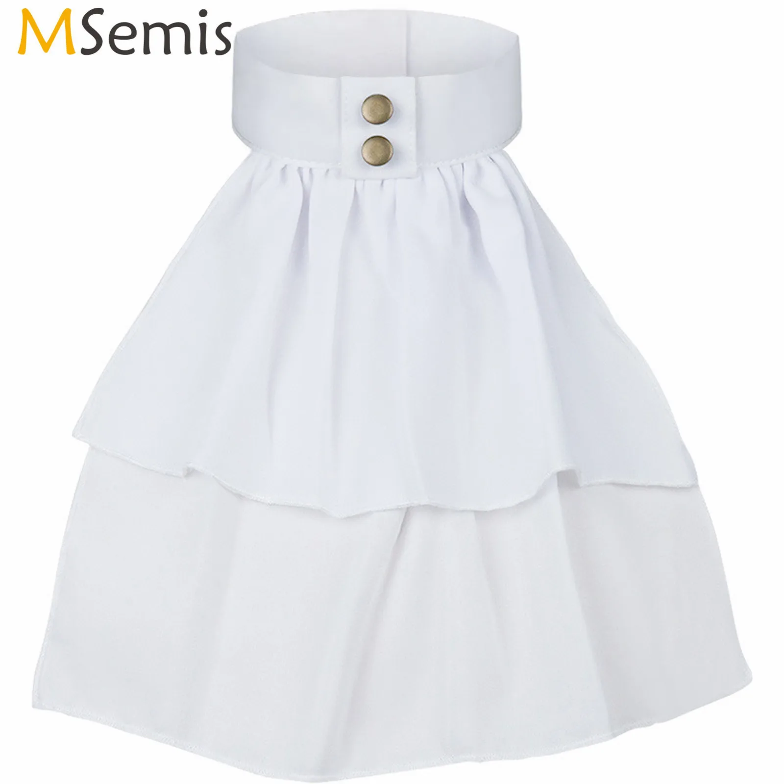 Detachable Victorian Jabot Men Women Ruffled Chiffon Collar Vintage Cosplay Party Office Formal Occasion Jabot White Fake Collar
Detachable Victorian Jabot Men Women Ruffled Chiffon Collar Vintage Cosplay Party Office Formal Occasion Jabot White Fake Collar