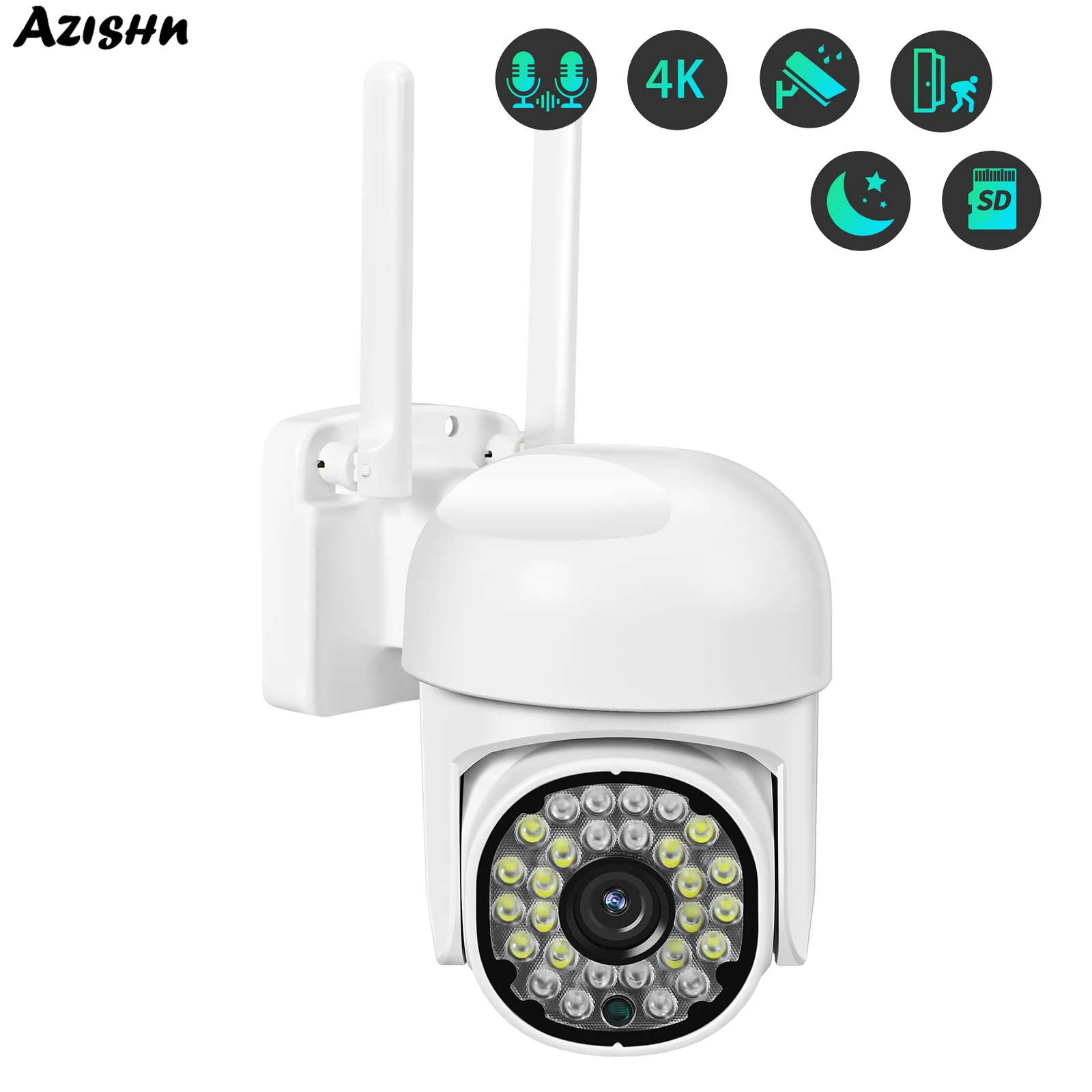 8MP PTZ WIFI External IP Security Camera 4k Ai Human Detection Audio Wireless Color Night Vision Video Surveillance ICSee
8MP PTZ WIFI External IP Security Camera 4k Ai Human Detection Audio Wireless Color Night Vision Video Surveillance ICSee
