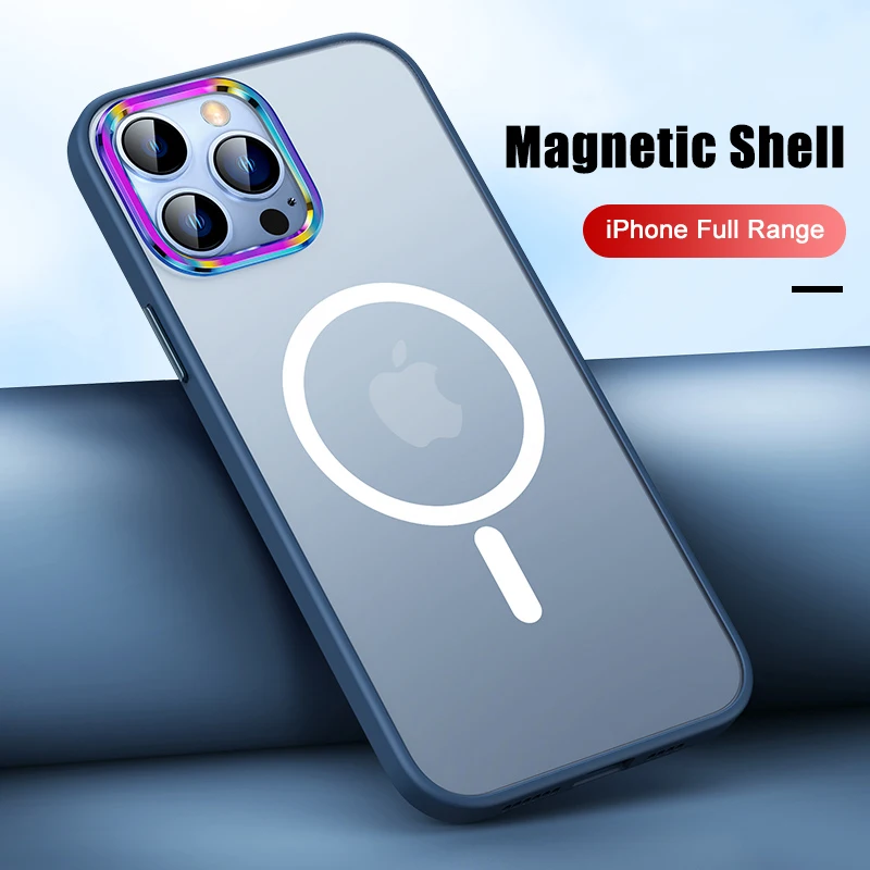 Magnetic Wireless Charging Slim Matte Cover for iPhone 13 Pro Max Luxury Gradient Clear Magsafing Cover for iPhone 12 Pro Max
Magnetic Wireless Charging Slim Matte Cover for iPhone 13 Pro Max Luxury Gradient Clear Magsafing Cover for iPhone 12 Pro Max