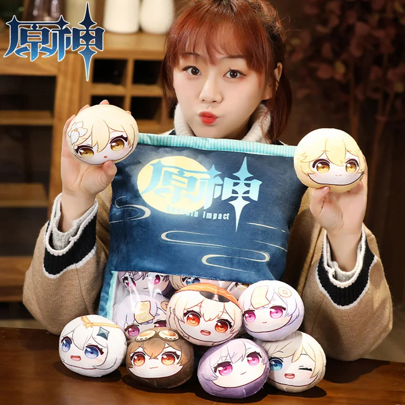 A Plushie Bag Pudding Genshin Impact 8 Dolls Two Dimensions Anime Manga Cartoon Pillow Paimon Klee Games Peripheral Stuffed Toys
A Plushie Bag Pudding Genshin Impact 8 Dolls Two Dimensions Anime Manga Cartoon Pillow Paimon Klee Games Peripheral Stuffed Toys