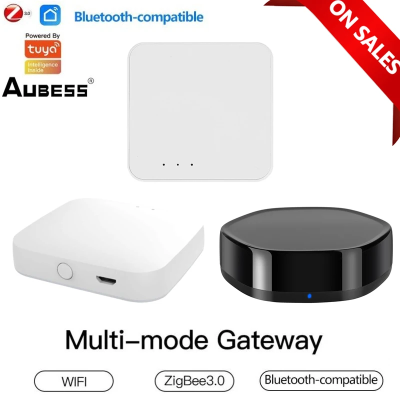 Tuya Wireless Multi-mode Gateway Zigbee 3.0+WiFi+Bluetooth-compatible Gateway Smart Life APP Control Work With Alexa Google Home
Tuya Wireless Multi-mode Gateway Zigbee 3.0+WiFi+Bluetooth-compatible Gateway Smart Life APP Control Work With Alexa Google Home