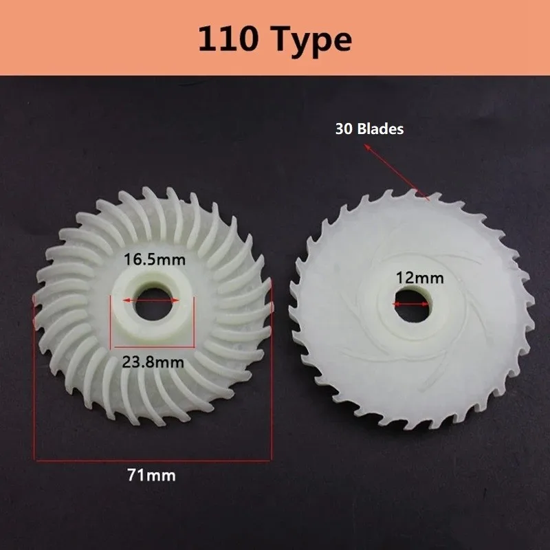 1pc For 4100 Cutting Machine Rotor Blade(12 Blades) For 110 Marble Machine Impeller(30 Blades) Motor Fan 12MM ID Plastic
1pc For 4100 Cutting Machine Rotor Blade(12 Blades) For 110 Marble Machine Impeller(30 Blades) Motor Fan 12MM ID Plastic